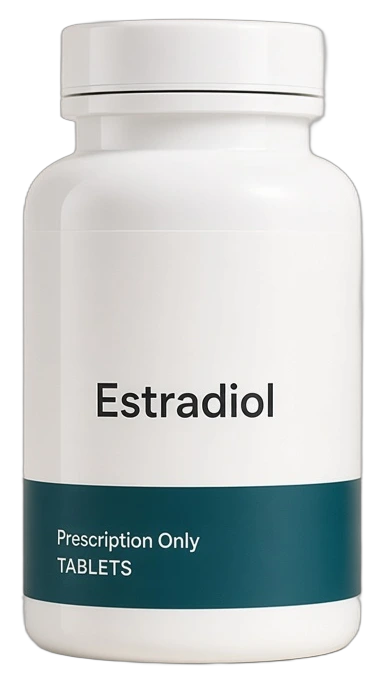 Estradiol prescription bottle