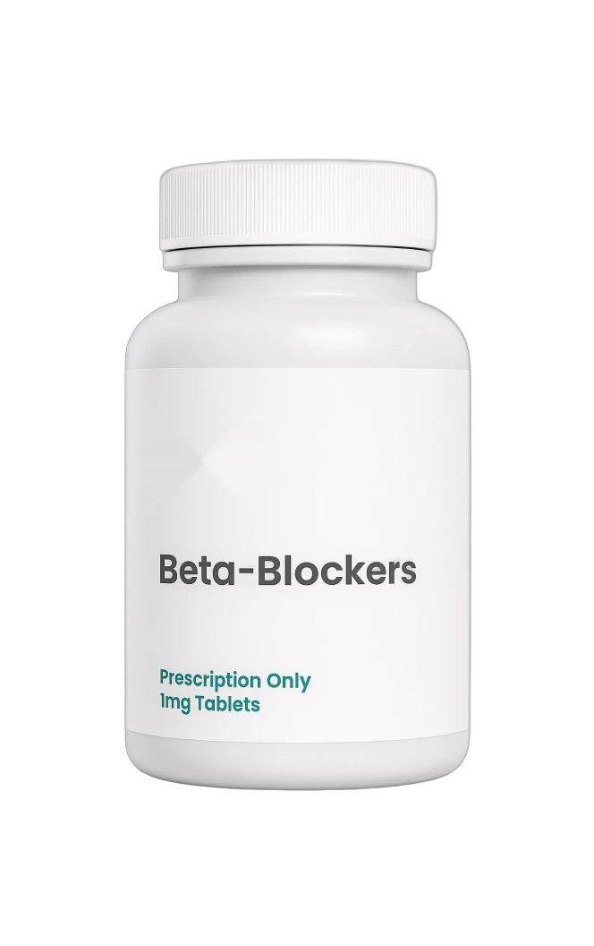 Beta blocker prescription bottle