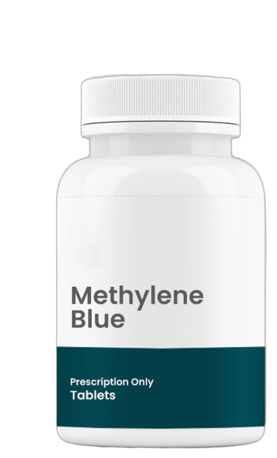 Methylene blue prescription bottle
